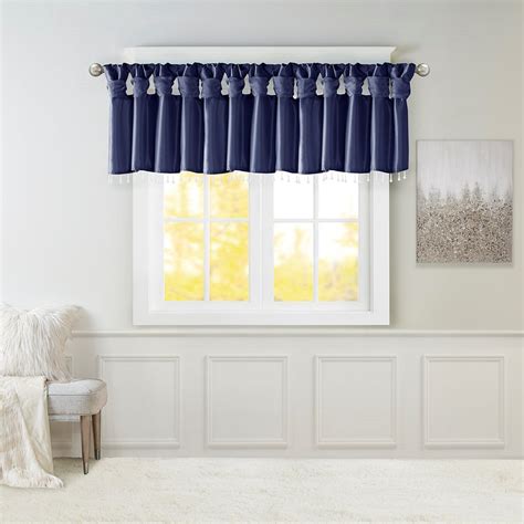 navy blue valance